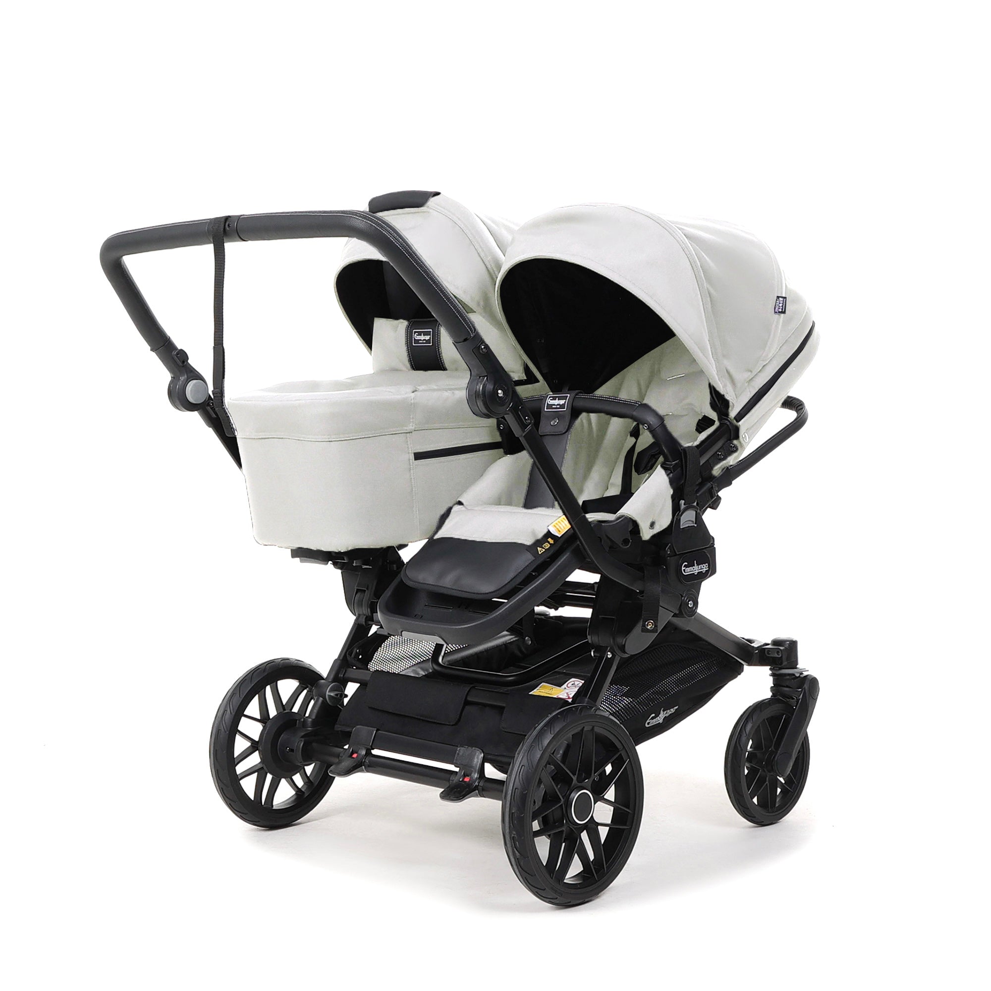 Double SENTO Stroller Emmaljunga Carrycot+ ERGO+ Urban Pearl