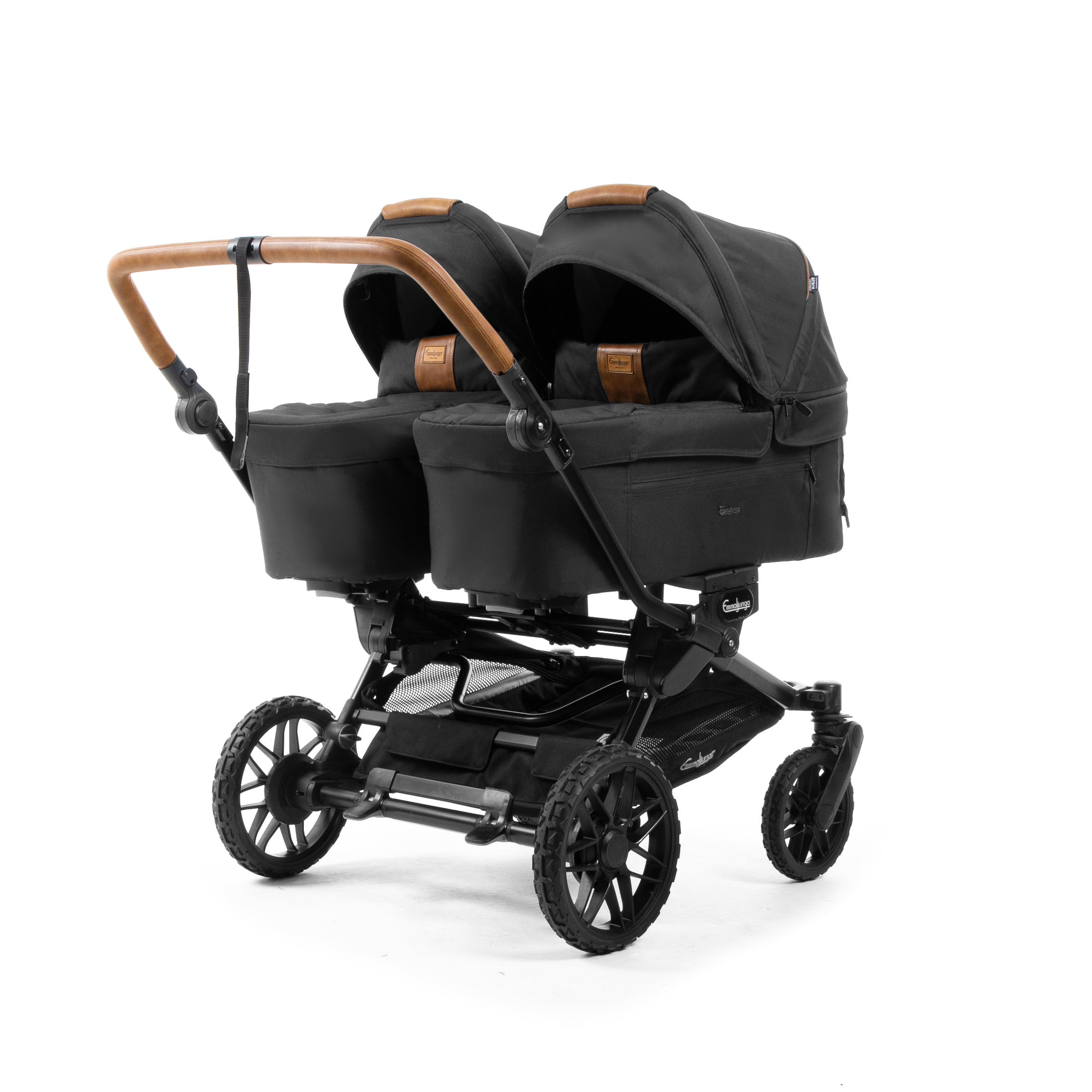 Double SENTO Stroller Emmaljunga Carrycot+ Carrycot+ Outdoor Brown