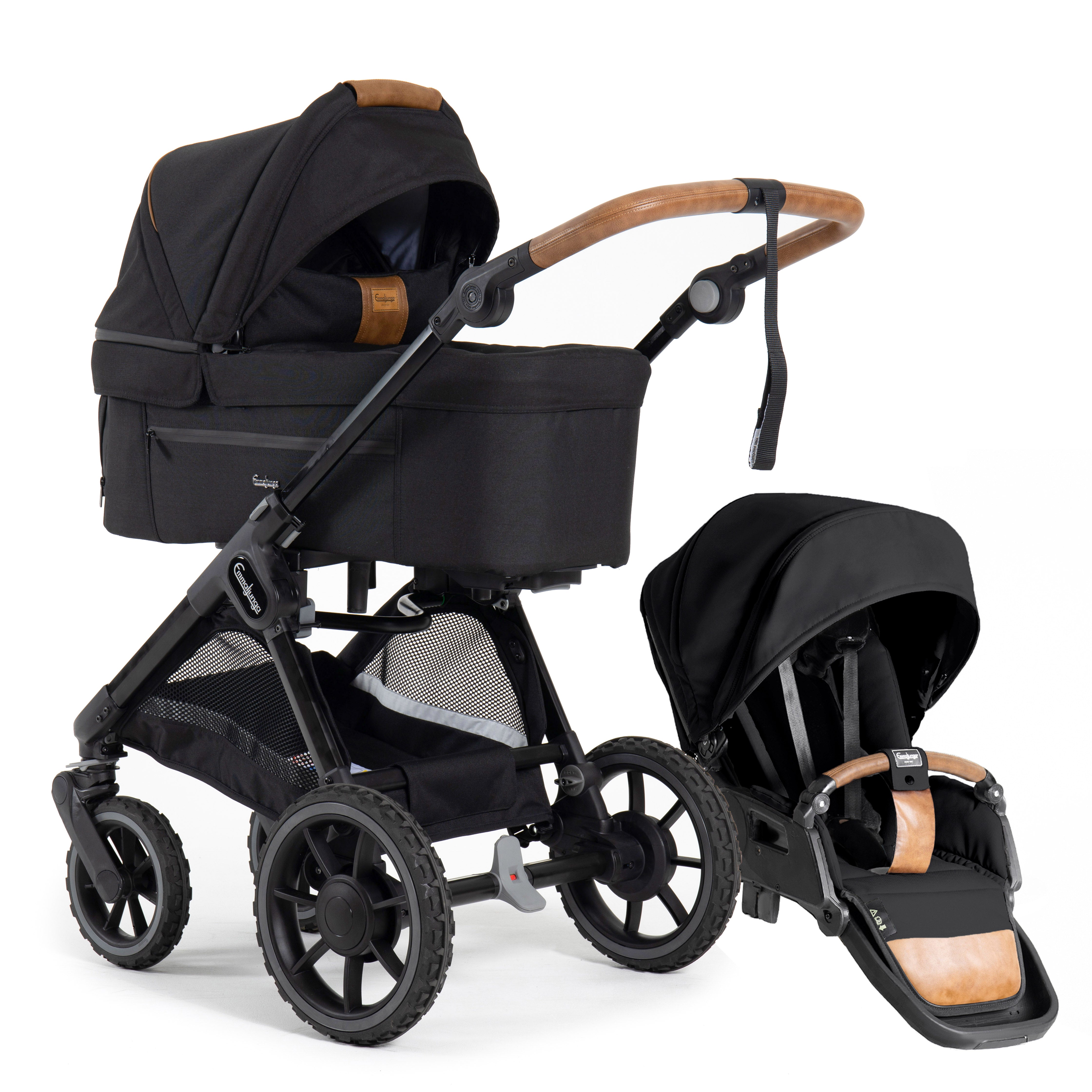 SENTO PRO FLAT+ Stroller Emmaljunga Outdoor Black