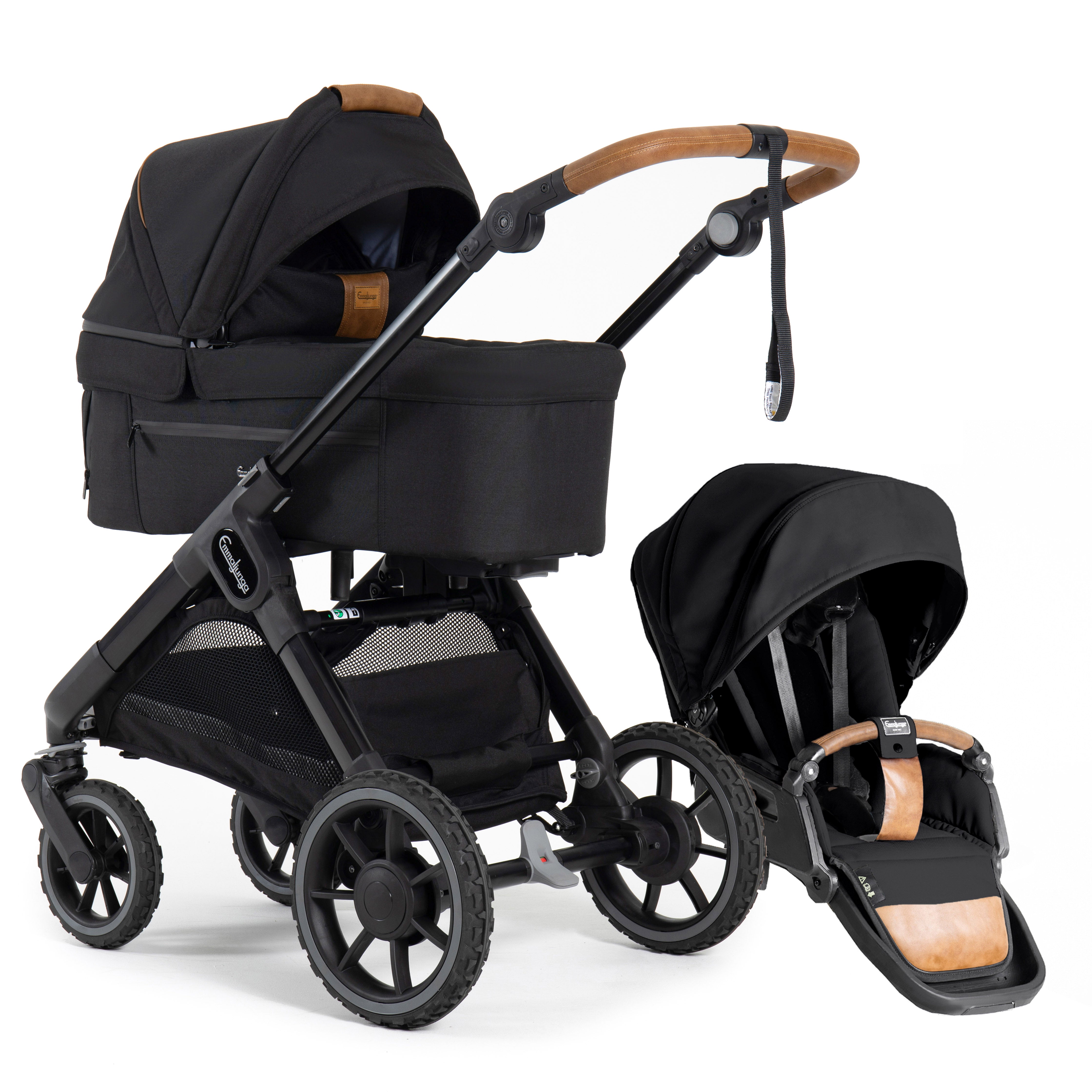 SENTO MAX FLAT+ Outdoor Stroller Emmaljunga Outdoor Black