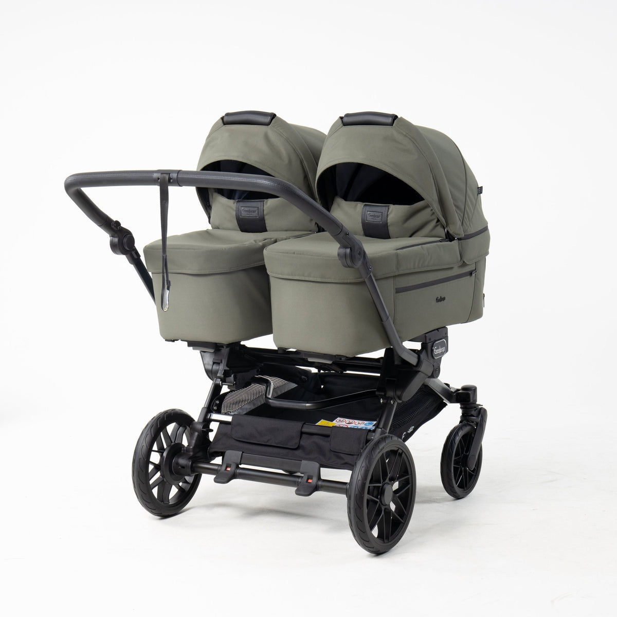 Double SENTO Stroller Emmaljunga Carrycot+ Carrycot+ Urban Green