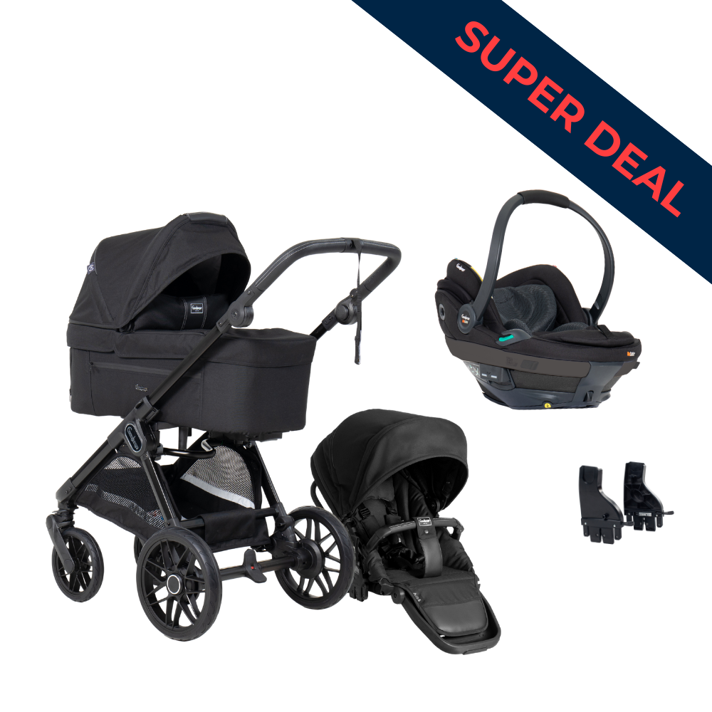 SENTO PRO + Babyskyddspaket Beyond Stroller Emmaljunga ERGO+ Urban Black