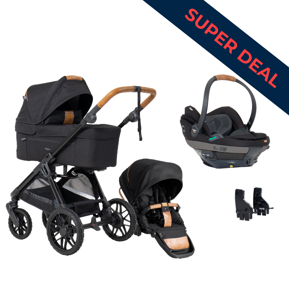 SENTO PRO + Babyskyddspaket Beyond Stroller Emmaljunga ERGO+ Outdoor Black