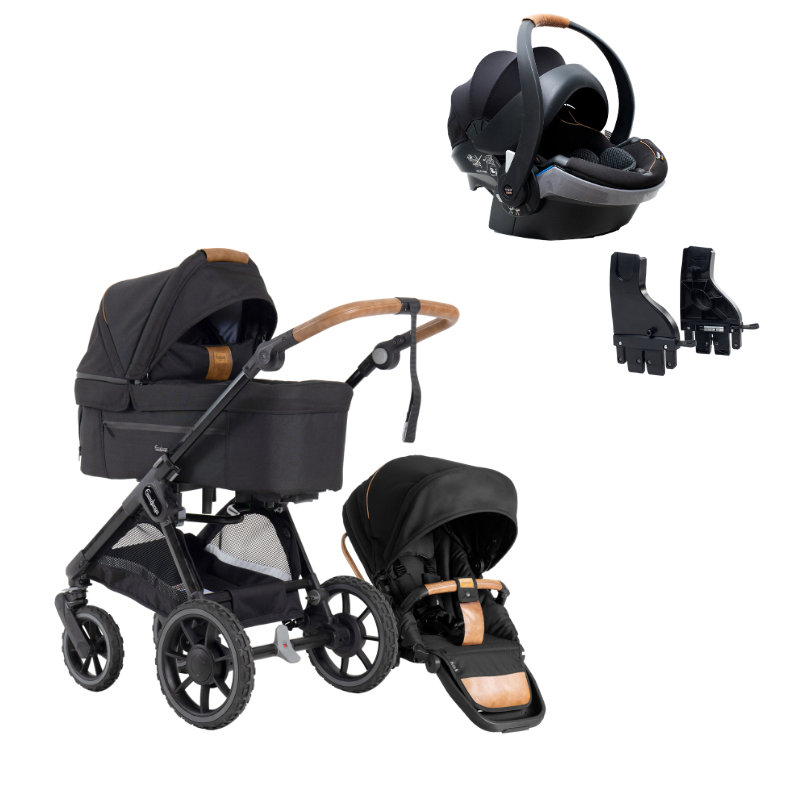 SENTO PRO Outdoor med Babyskyddspaket Stroller Emmaljunga Outdoor Black Babyskyddspaket ERGO+