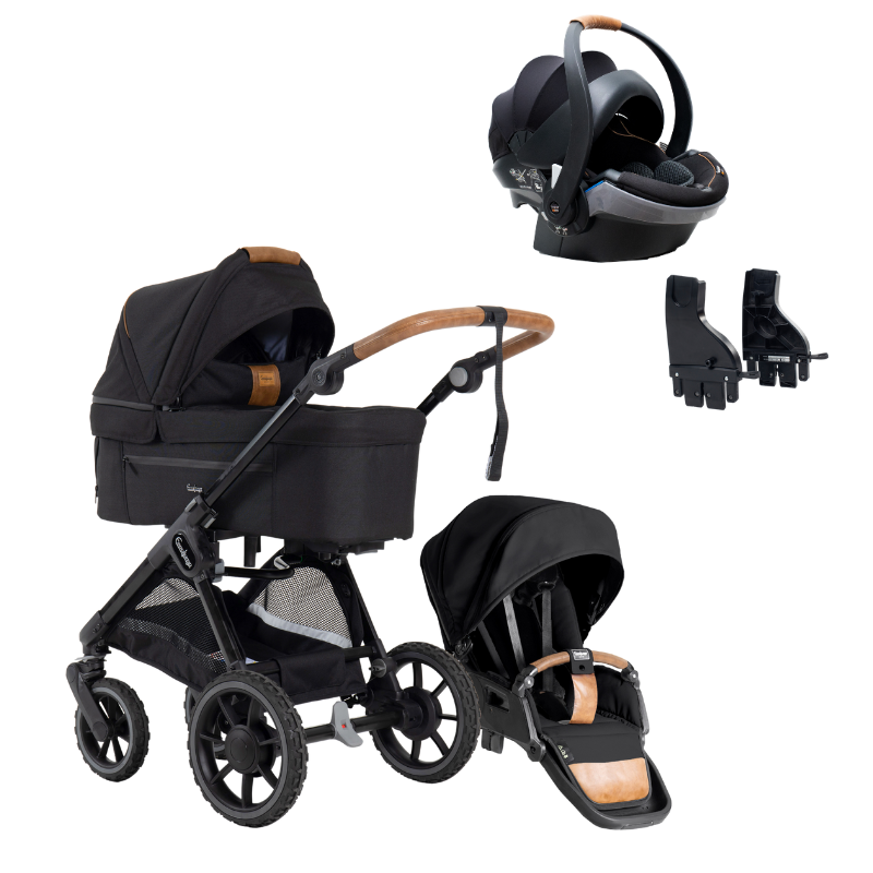 SENTO PRO Outdoor med Babyskyddspaket Emmaljunga Outdoor Black Babyskyddspaket