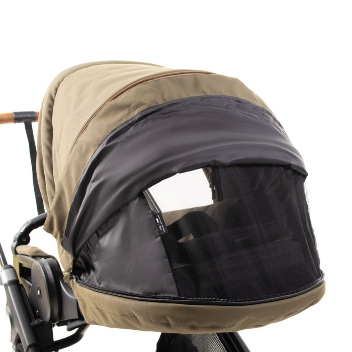 Canopy with its ventilation flap open