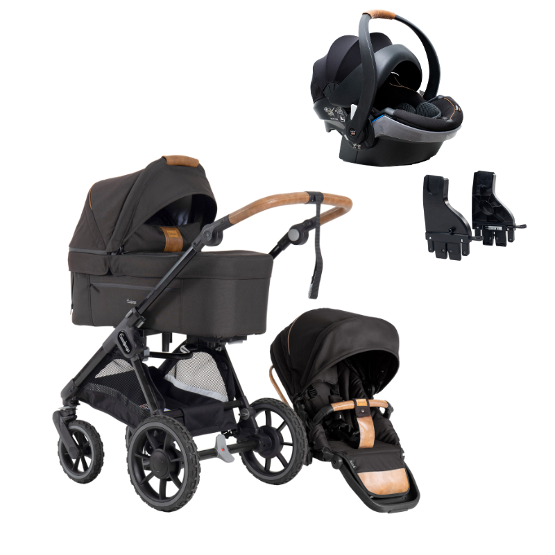 SENTO PRO Outdoor med Babyskyddspaket Stroller Emmaljunga Outdoor Brown Babyskyddspaket ERGO+