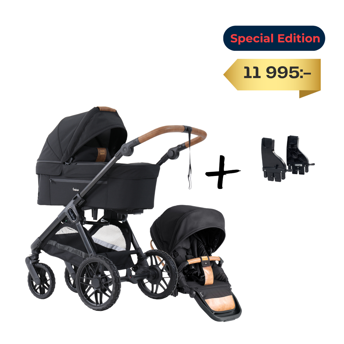 SENTO PRO ERGO+ OFFROAD BLACK Stroller Emmaljunga OFFROAD BLACK